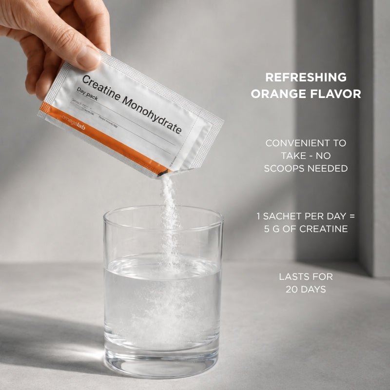 orange flavor creatine monohydrate omegalab