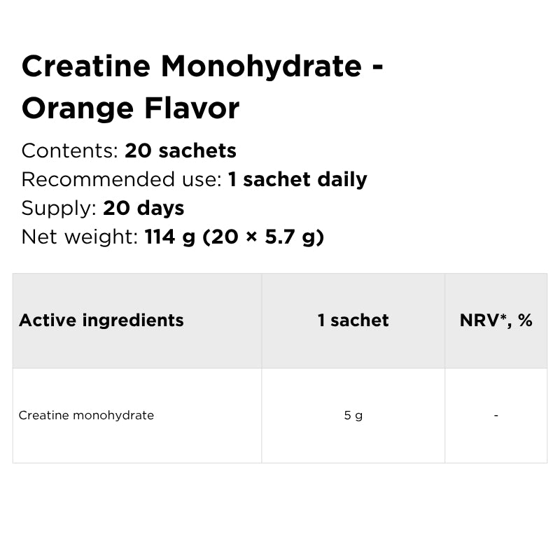 orange flavor creatine monohydrate omegalab