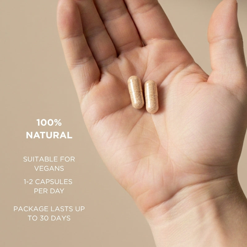 supplement for gut with saffron and probiotics positive mood capsules