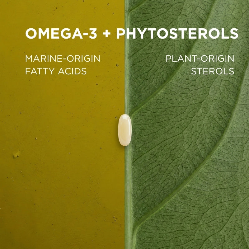 omega 3 and phytosterols for cholesterol lowering