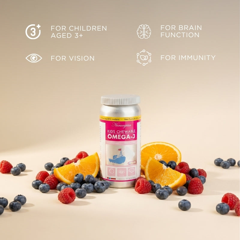 fish oil for children kids chewable omega 3 norwegian pharma