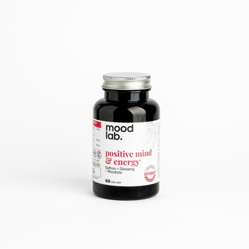 Food supplement with saffron, Panax ginseng and rhodiola Positive Mind & Energy
