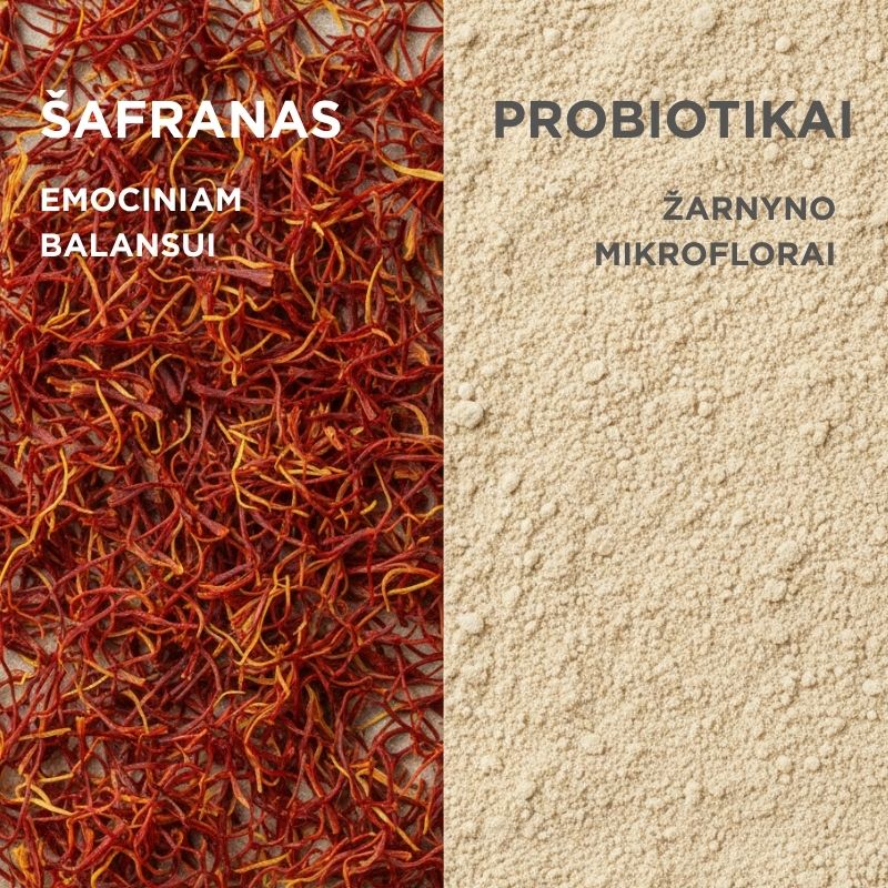 Food supplement with saffron and probiotics Positive Mood