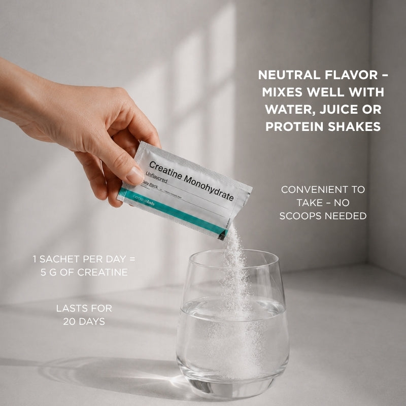 creatine monohydrate unflavored omegalab sachets