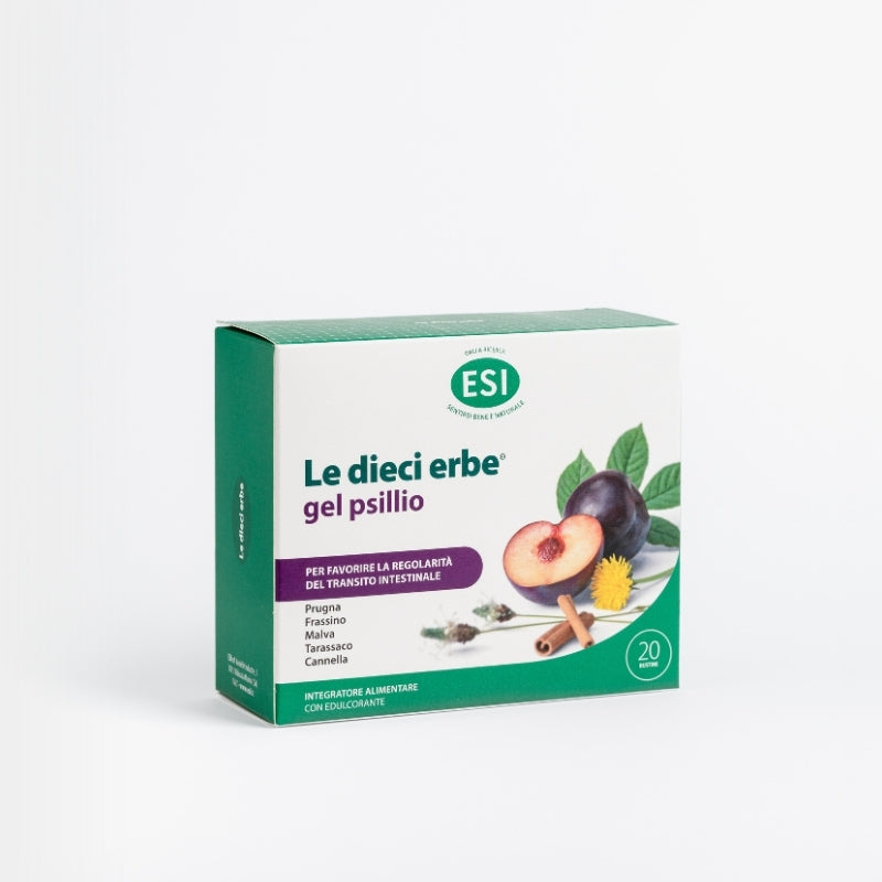 Food supplement with psyllium fiber for intestinal health Le Dieci Erbe® Gel Psillio