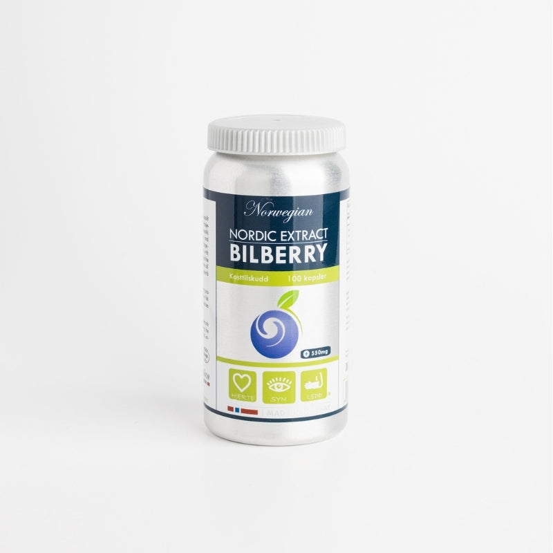 supplement for eyes and vision nordic extract bilberry norwegian pharma