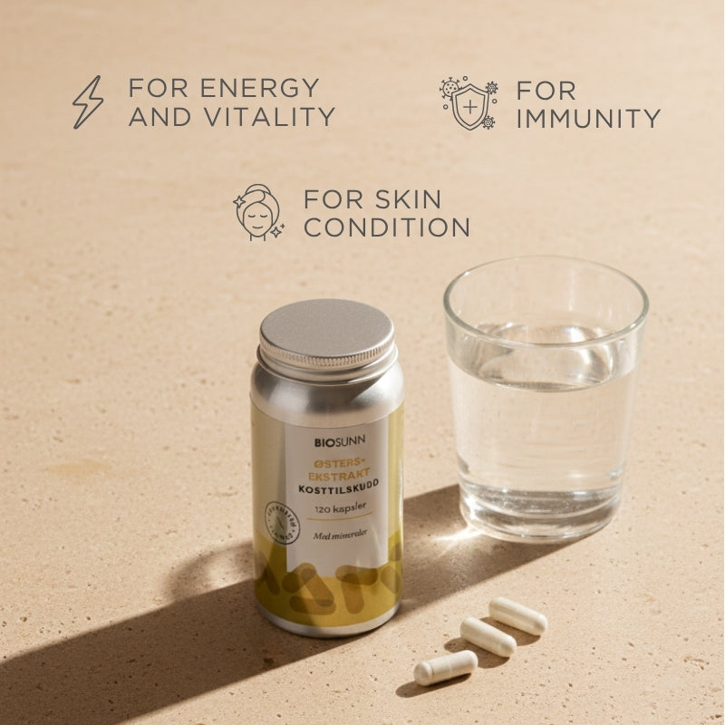 supplement for immunity with minerals oyster extract biosunn