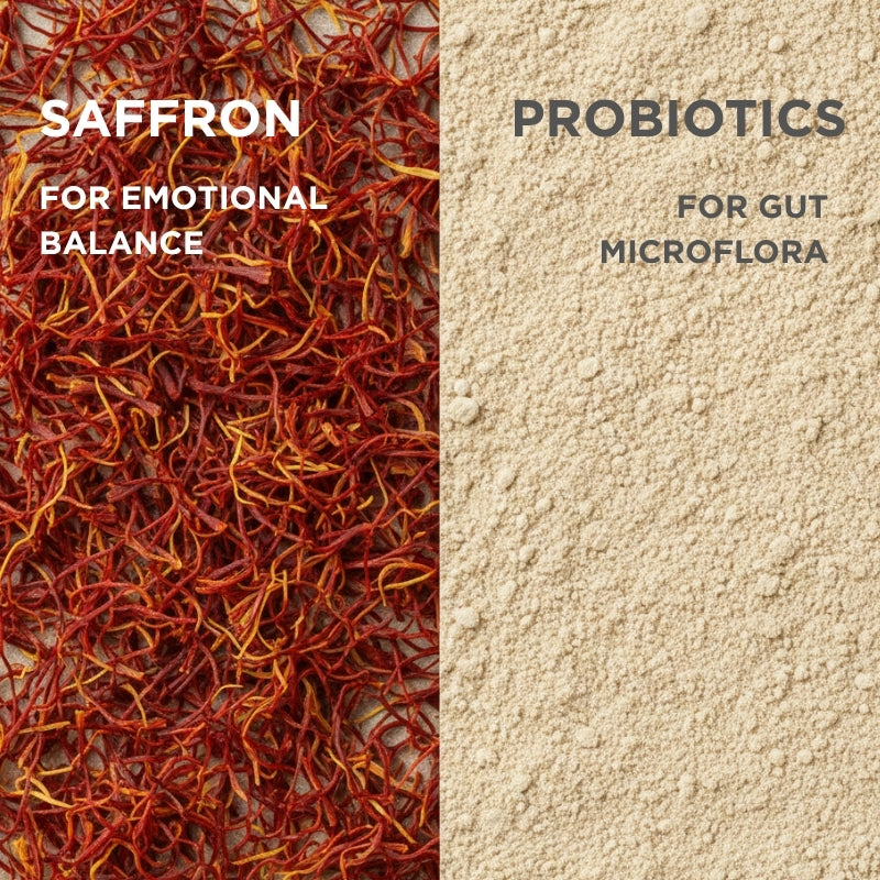 saffron and probiotics supplement for gut