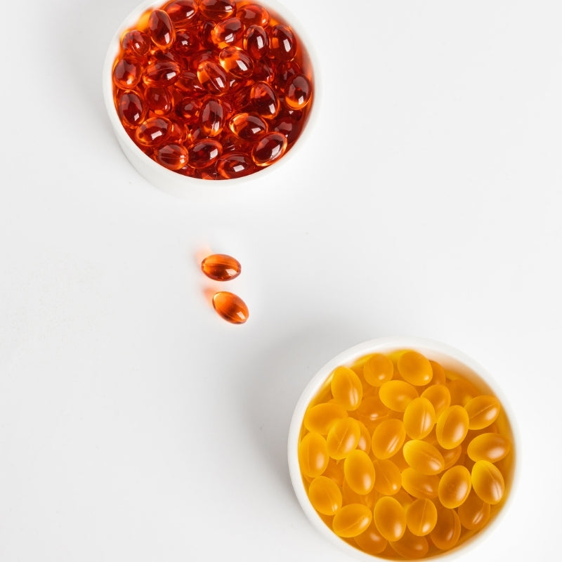 norwegian krill poil and fish oil for children omega-3 capsules
