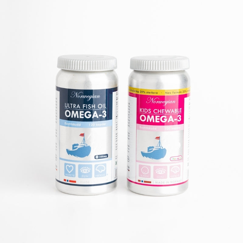 norwegian fish oil set for adults and children