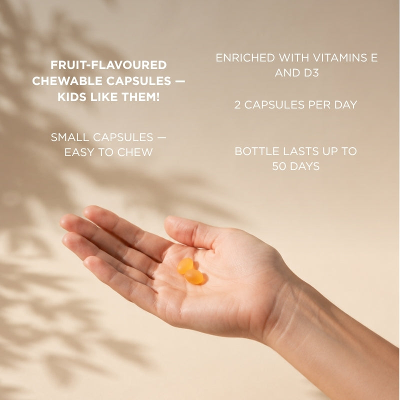 fish oil for children kids chewable omega 3 norwegian pharma capsules