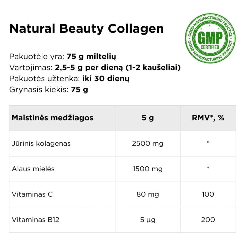 Marine Collagen with Brewer's Yeast NATURAL BEAUTY COLLAGEN