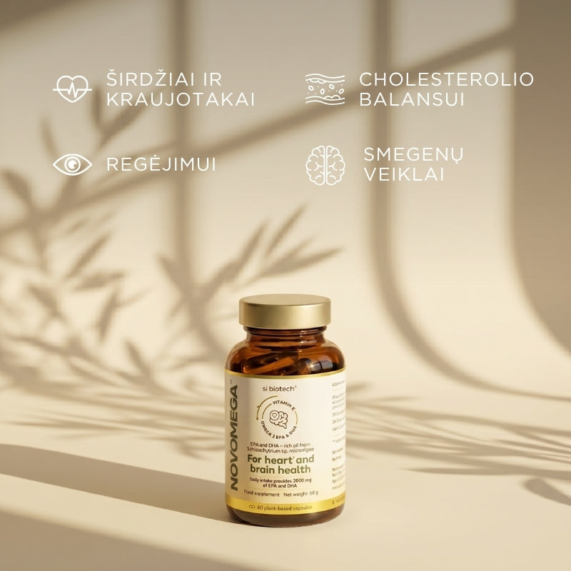 Omega-3 iš mikrodumblių (Algae) NOVOMEGA™