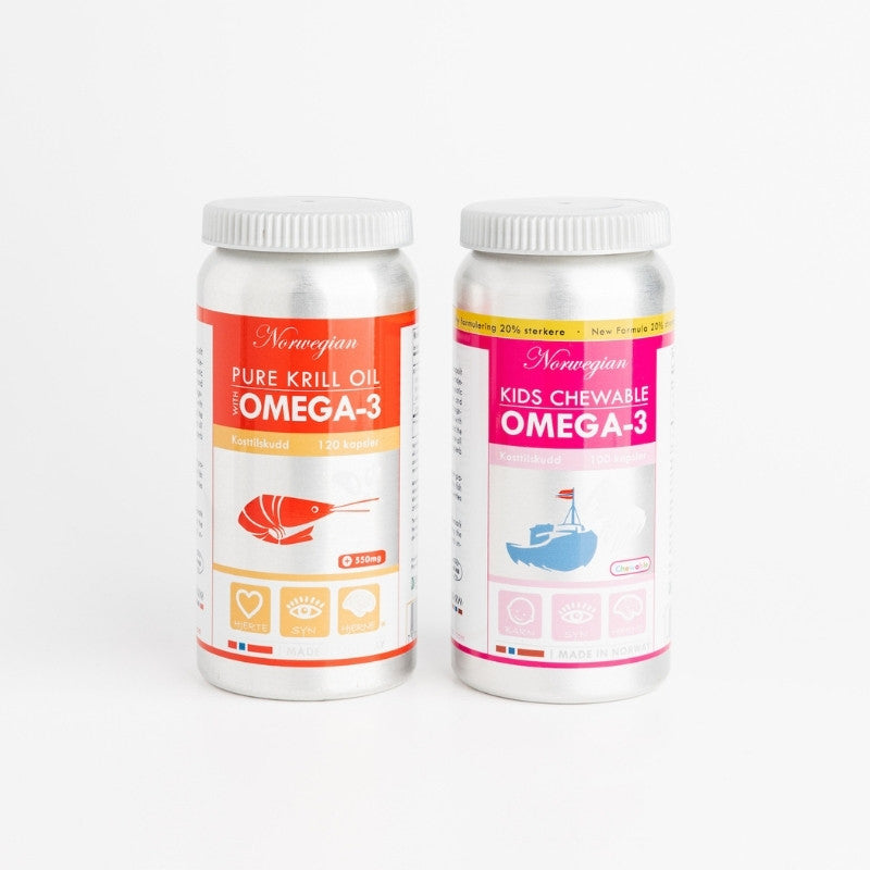 krilių aliejus ir žuvų taukai vaikams Norwegian Pharma
