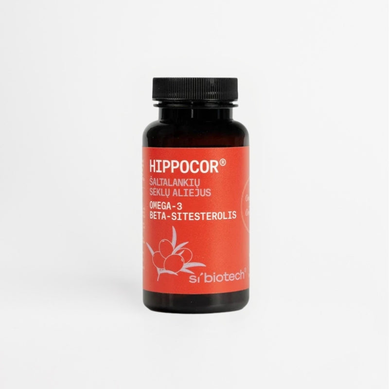 Food supplement Omega-3-6-9: HIPPOCOR® SEA BUCKTHORN SEED OIL